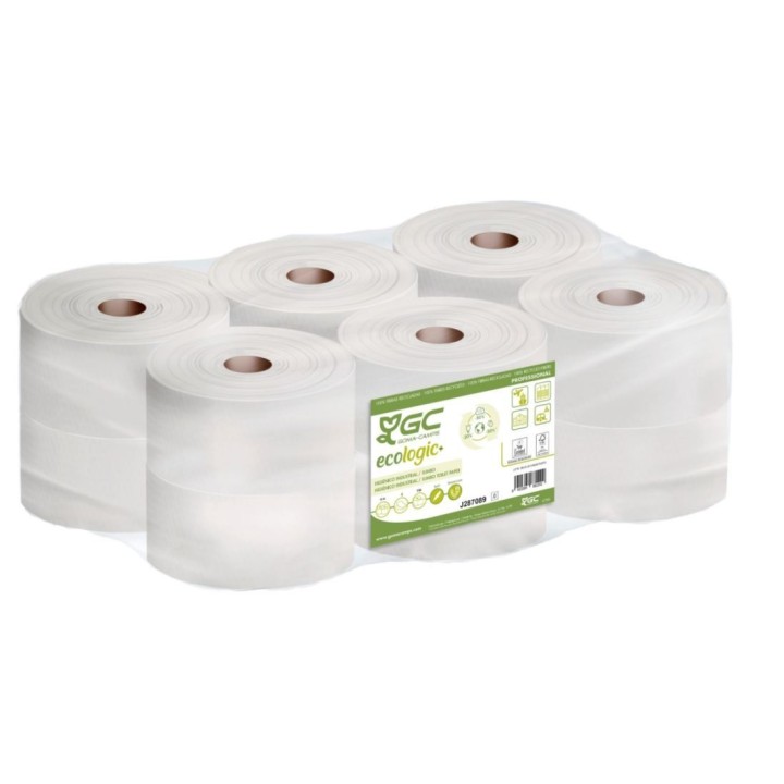 PAPEL HIGIÉNICO INDUSTRIAL DISP. CENTRAL ECO 190 MT 12 R