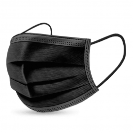BLACK SURGICAL MASK 4 LAYERS, II R