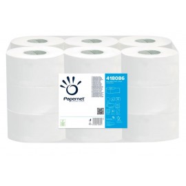 Celulose de papel higiênico industrial com rótulo ecológico (18 rolos)