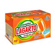 Pastillas lavavajillas (40 Unidades) marca LAGARTO