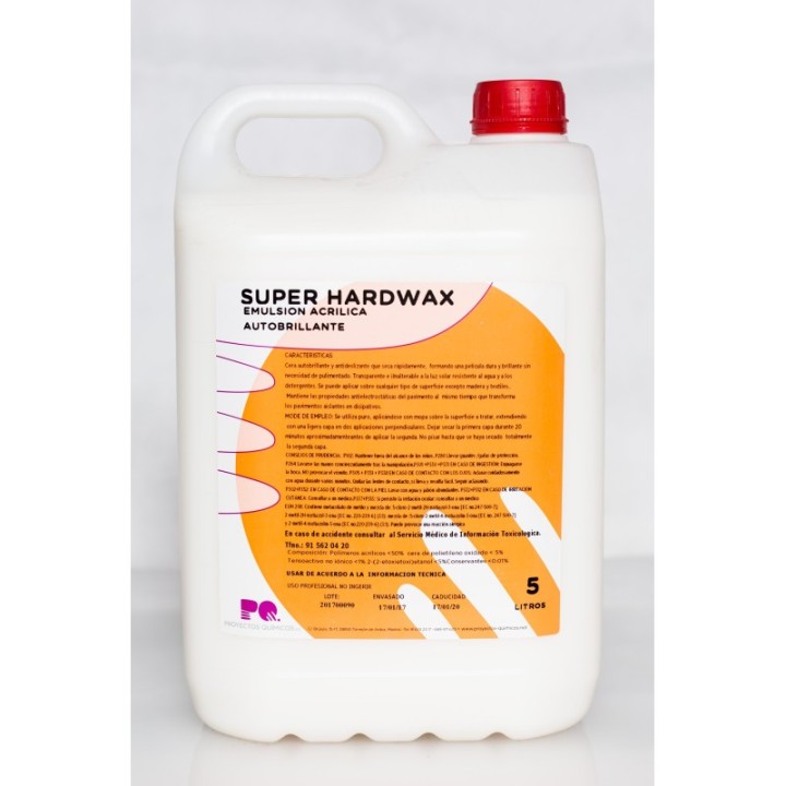 SUPER HARDWAX - Cera autobrillante para suelos plásticos