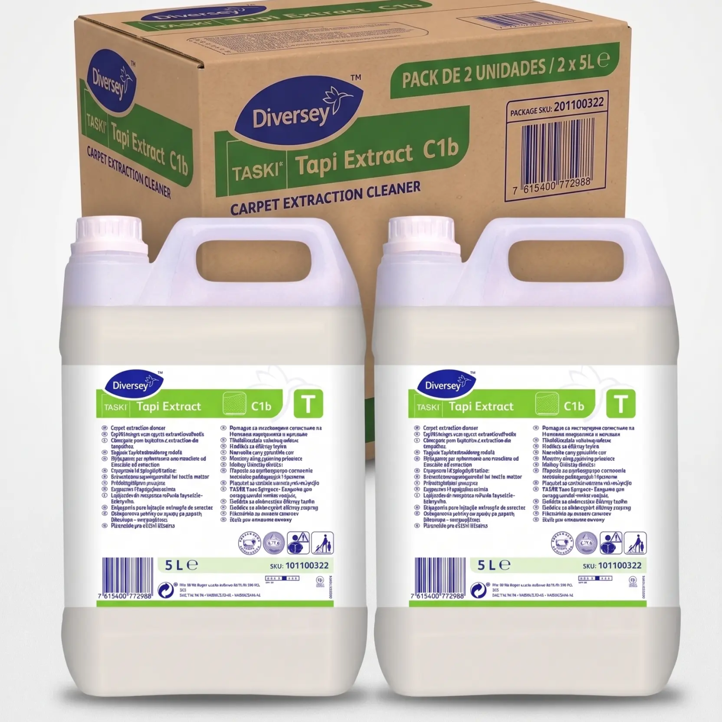Taski Extract Champú moquetas TASKI Tapi Extract C1B 2x5L