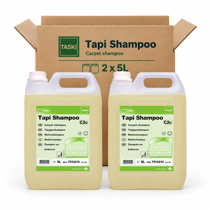 Diversey Taski Tapi Shampoo C2C - Champú Moquetas (caja de 2 Unidades)