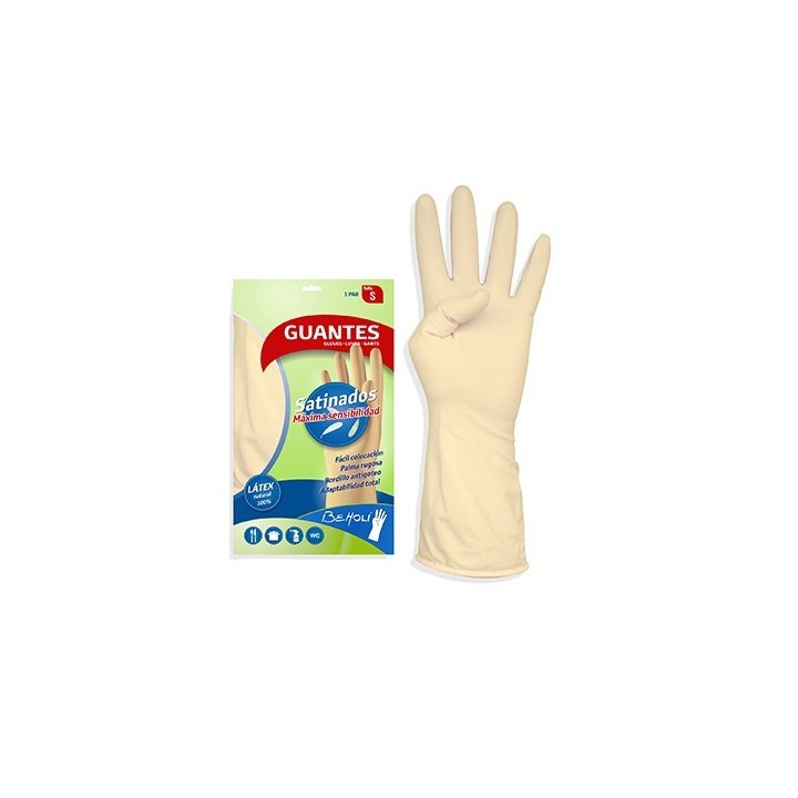 GUANTES SATINADOS LATEX CAT.III