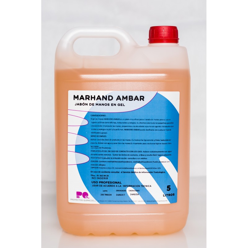 MARHAND AMBAR - Jabón de manos en gel