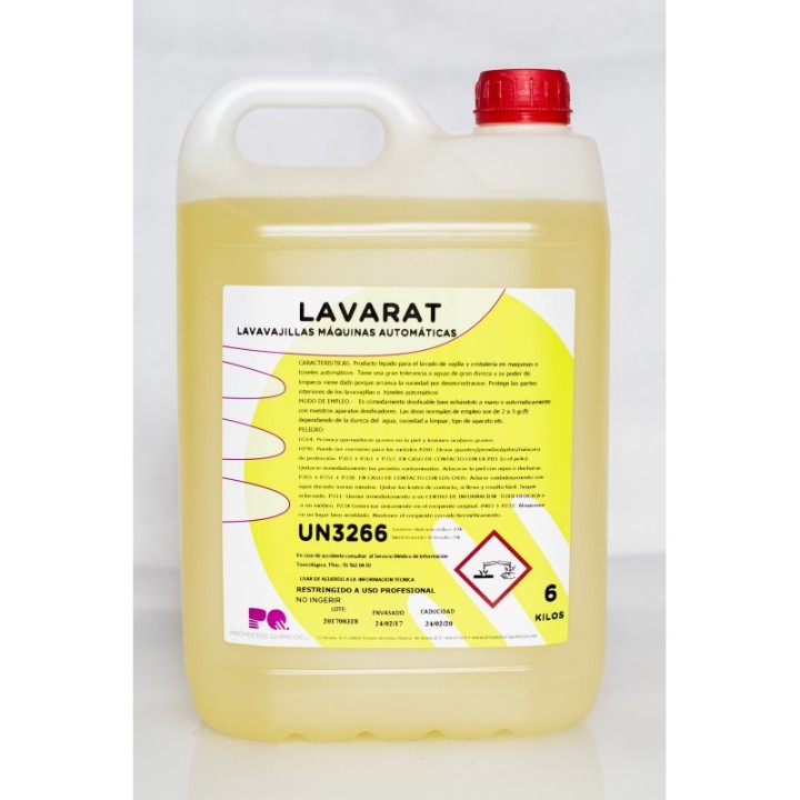 LAVARAT - Detegente lavavajillas de máquina automáticas
