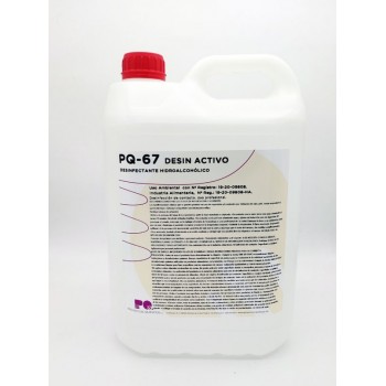 PQ-67 DESIN ACTIVO - Desinfectante VIRUCIDA hidroalcohólico