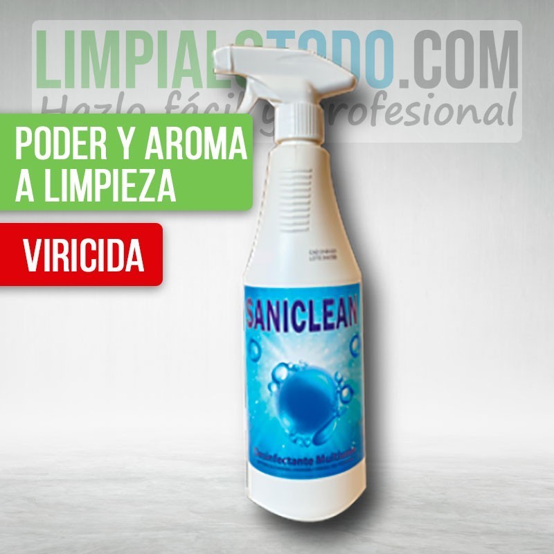 Desinfectante viricida multiusos para limpieza profesional de clinicas