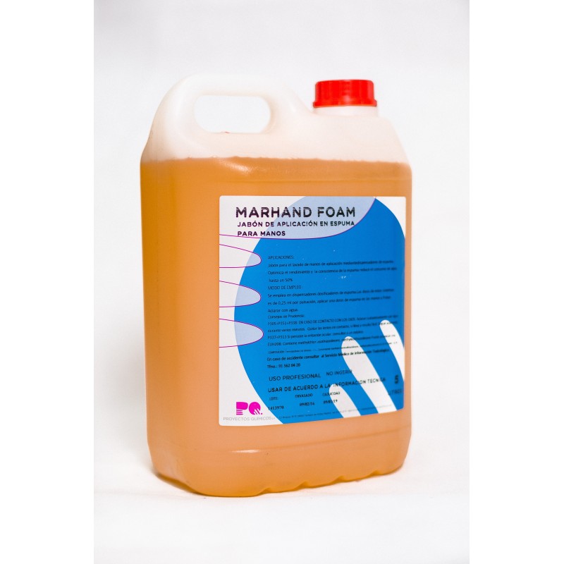 Marhand Foam, jabón de manos en espuma concentrado para dispensador profesional