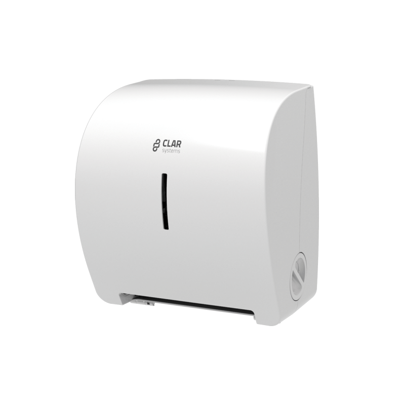 Dispensador de papel bobina secamanos autocorte para baños profesionales