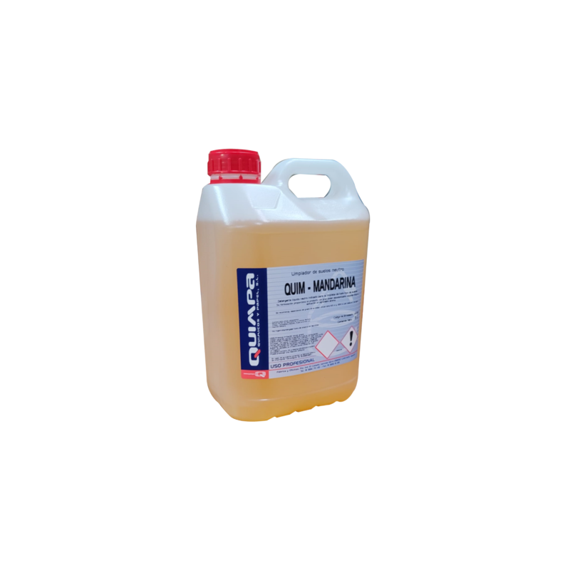 QUIM-MANDARINA fregasuelos neutro concentrado aroma mandarina para limpieza profesional