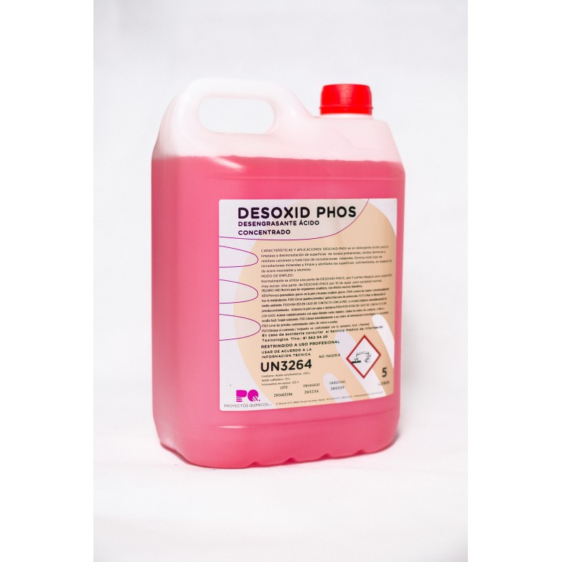 DESOXID PHOS, desengrasante ácido concentrado para desincrustar radiadores de bombas de calor